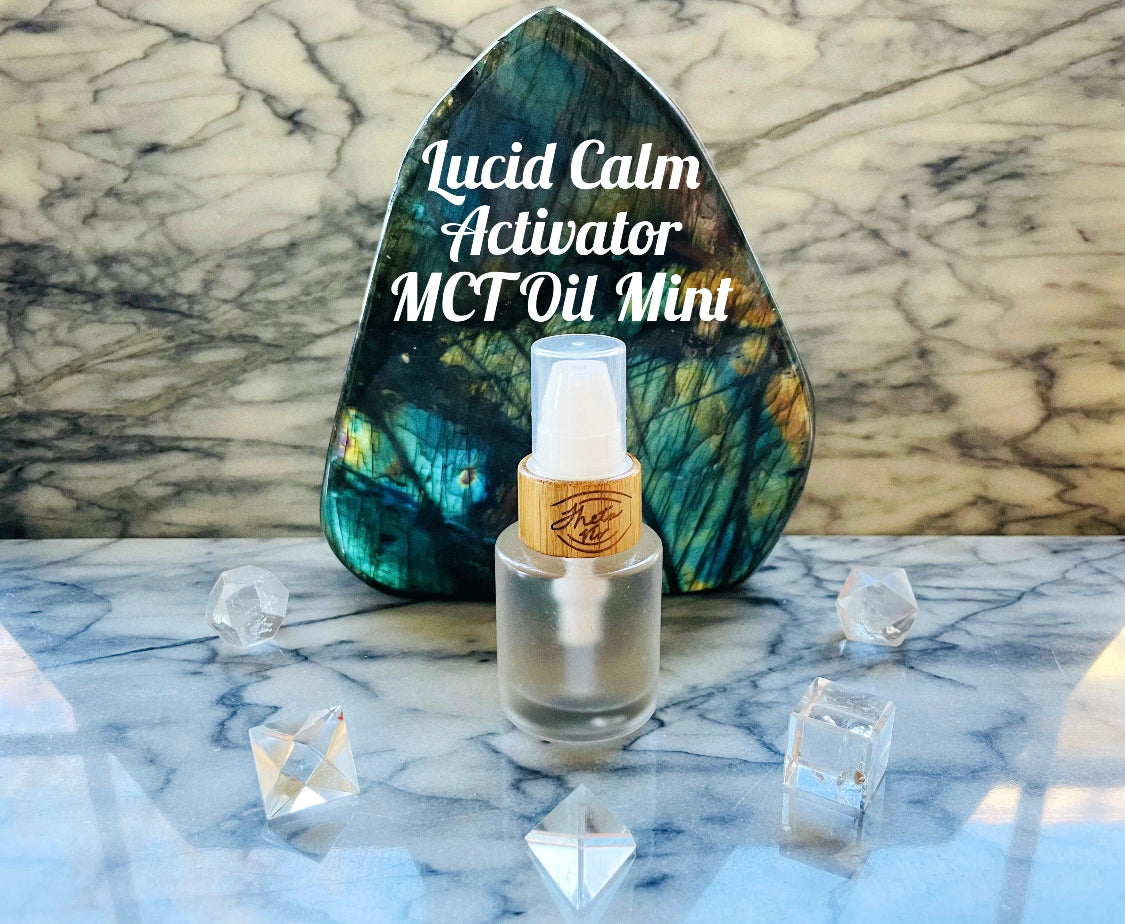 Lucid Calm Sublingual Mint Oil With 24k Monatomic Gold & B3