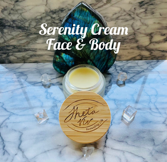 Serenity Cream Face and Body With 24K Monatomic Gold, Marine Collagen & Aloe Vera